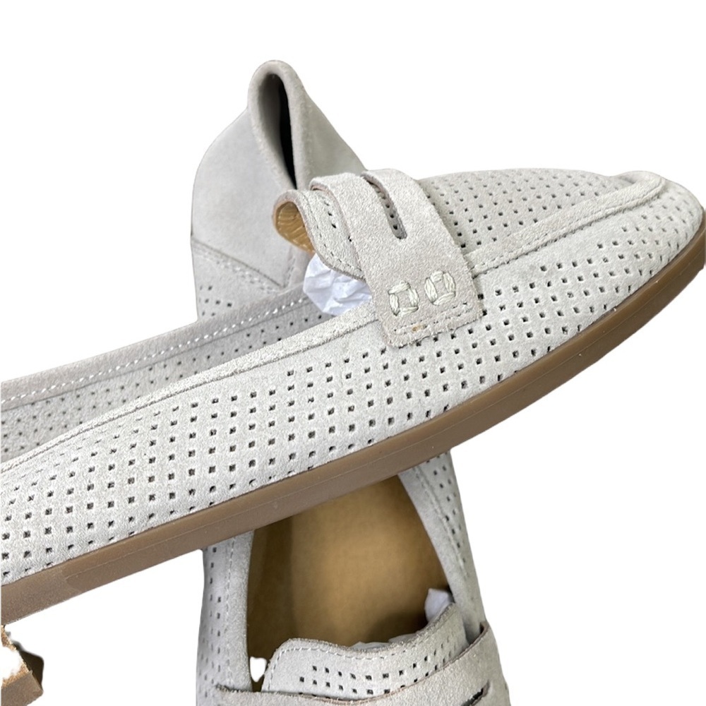 Lucky Brand Caylon Loafer Perforated Leather Flats 8 1/2